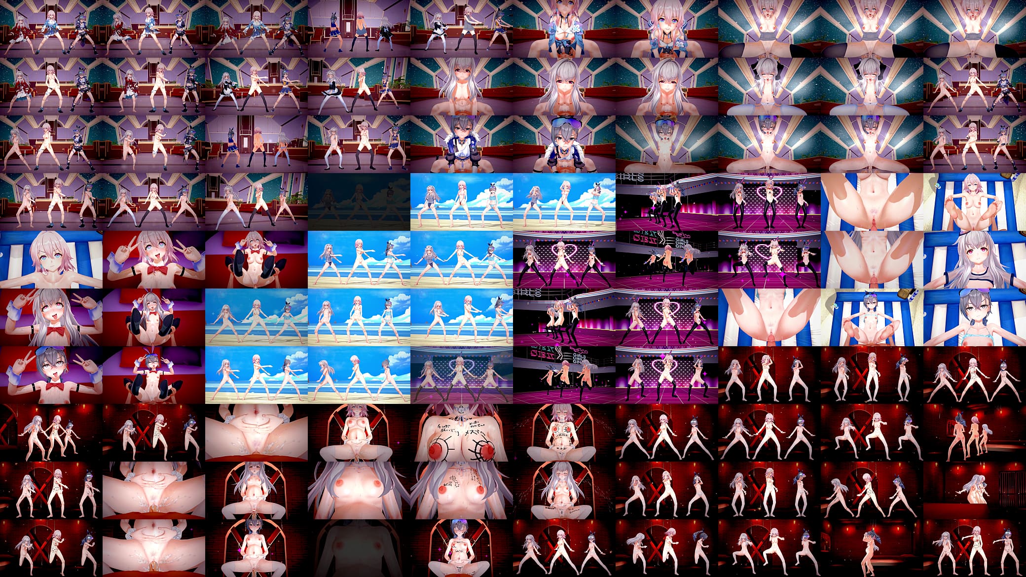 Honkai star rail Clara&amp;March 7th&amp;Silverwolf hentai mmd 预览图