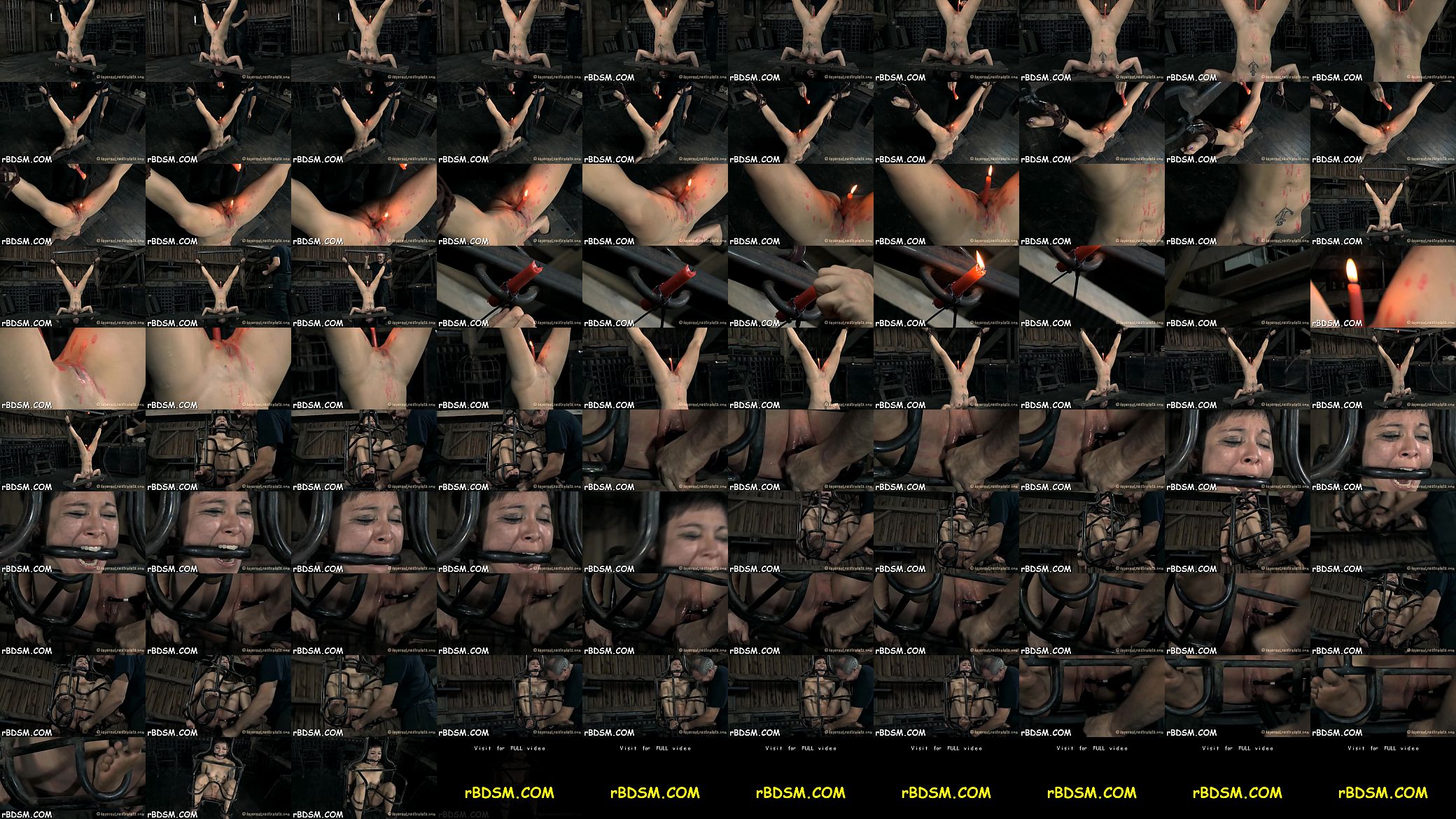 Fuck machine is pounding on bounded villein viciously 预览图