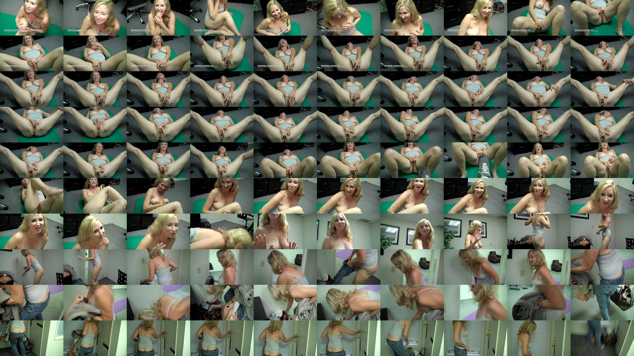 Grandma fingers herself then FREAKS OUT at Porn Casting (Behind the Scenes) 预览图