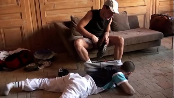 slut french submissed to the sneakers of a stra...