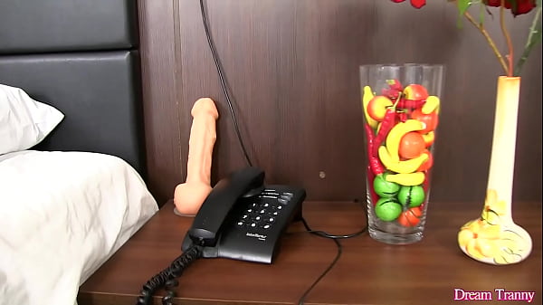 Tgirl Victoria Carvalho Cums After Hot Dildo Fucking Session