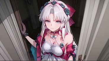Carlotta came to a sex casting for the first time. Carlotta sex casting hentai cosplay (AI-generated)