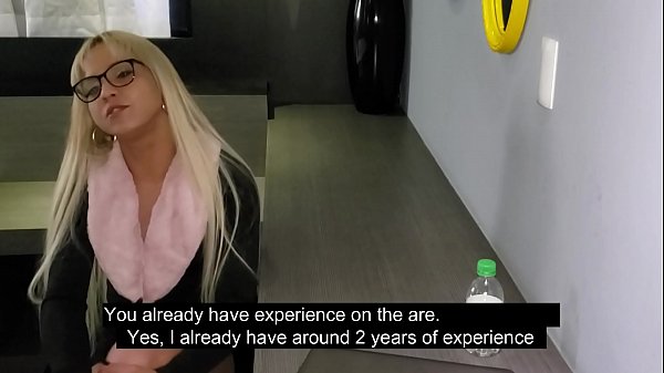 Sex in the office: Job Interview ends with clothed forbidden bareback anal sex in the office - famous Brazilian Blonde Muscle pornstar Evy Kethlyn
