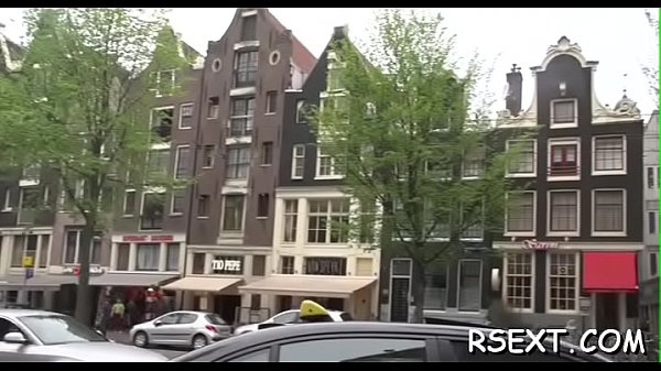 Charming gives hot blowjob and takes it up her ...