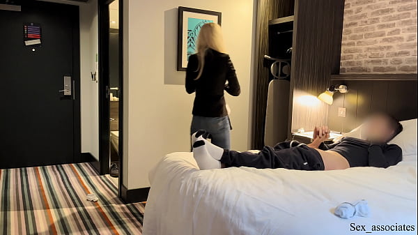 Public Dick Flash. The hotel maid was shocked when she saw me jerking off during room cleaning service but agreed to help me cum