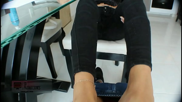 I will give you a handjob with my feet, I will suck it and then you will fuck me hard stepbrother PART 1