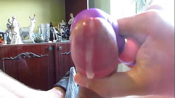Download Video - Homemade masturbation of a cock with a toy to orgasm