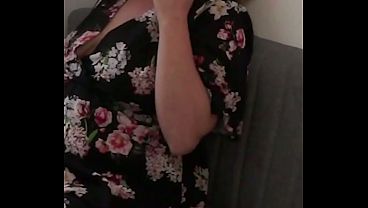 Imagine opening your door to Karla Rose in a short dress with no underwear