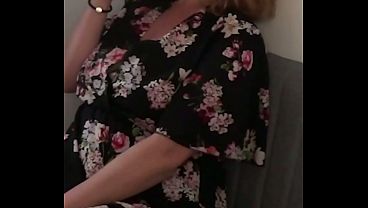 Imagine opening your door to Karla Rose in a short dress with no underwear
