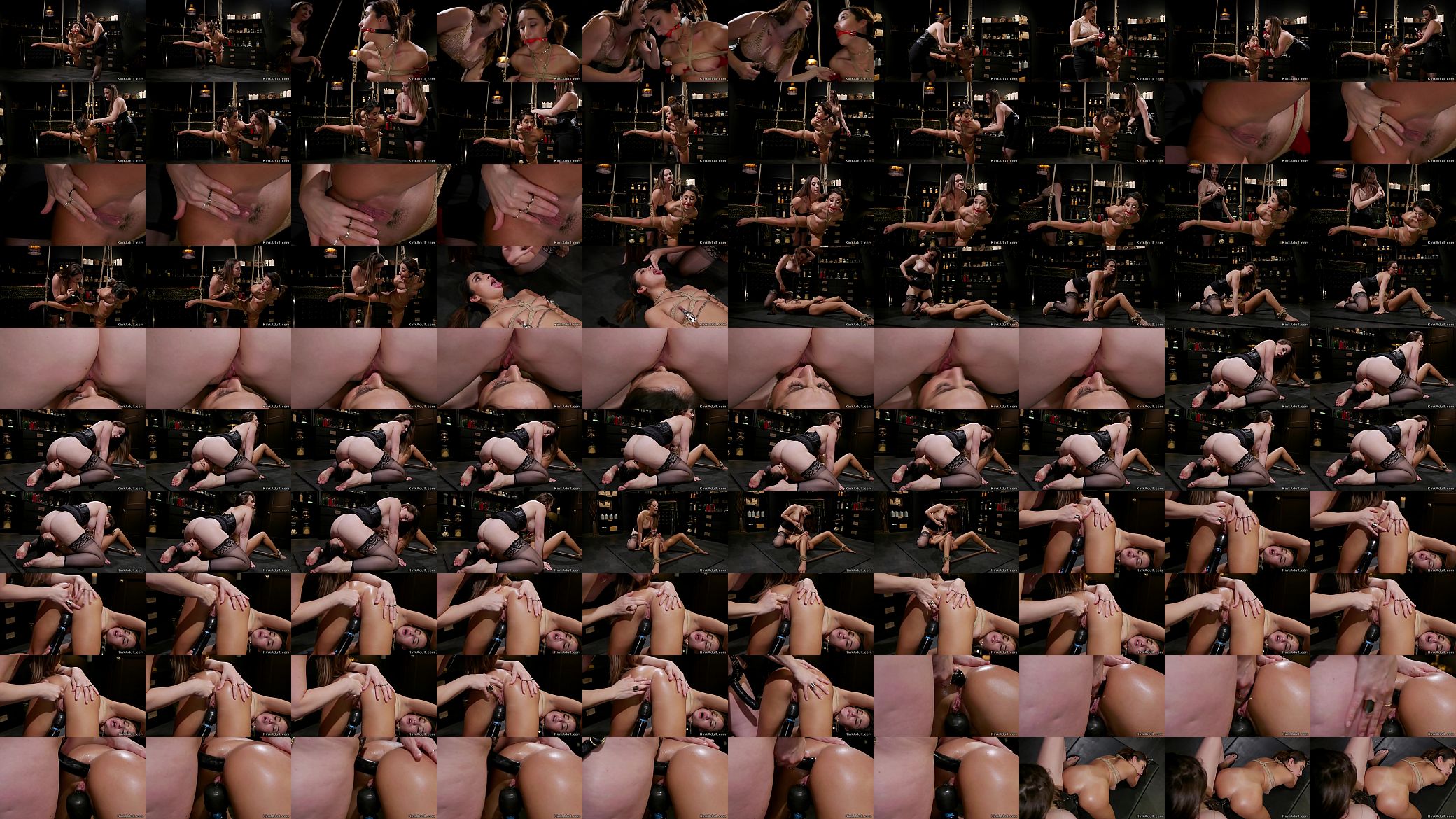 Domme canes and anal bangs lesbian slave 预览图