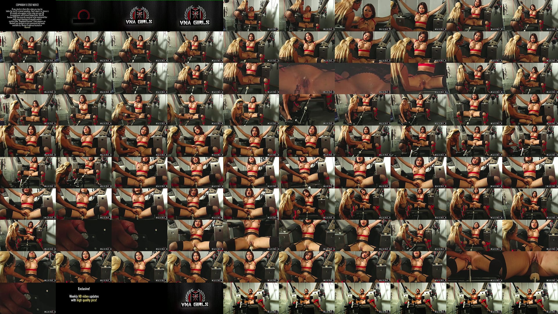 Siren Thorn Sits On BDSM Chair To Pleasure Asian Dominatrix Maxine X! 预览图