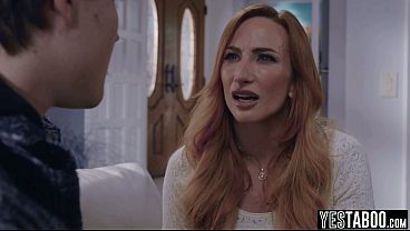 Lonely big tits MILF widow manipulated and fucked by her neighbor