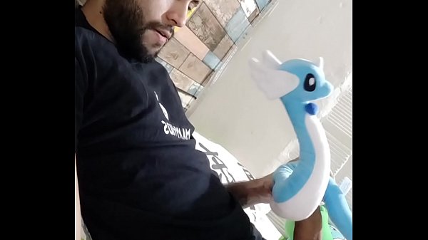 Fucking my soft dragonair pokemon plushie until...