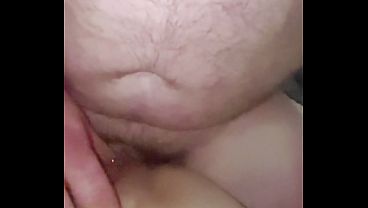 Pussy gets filled with a creampie and cleaned up