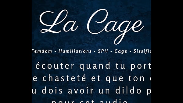 La Cage - Femdom caged anal joi