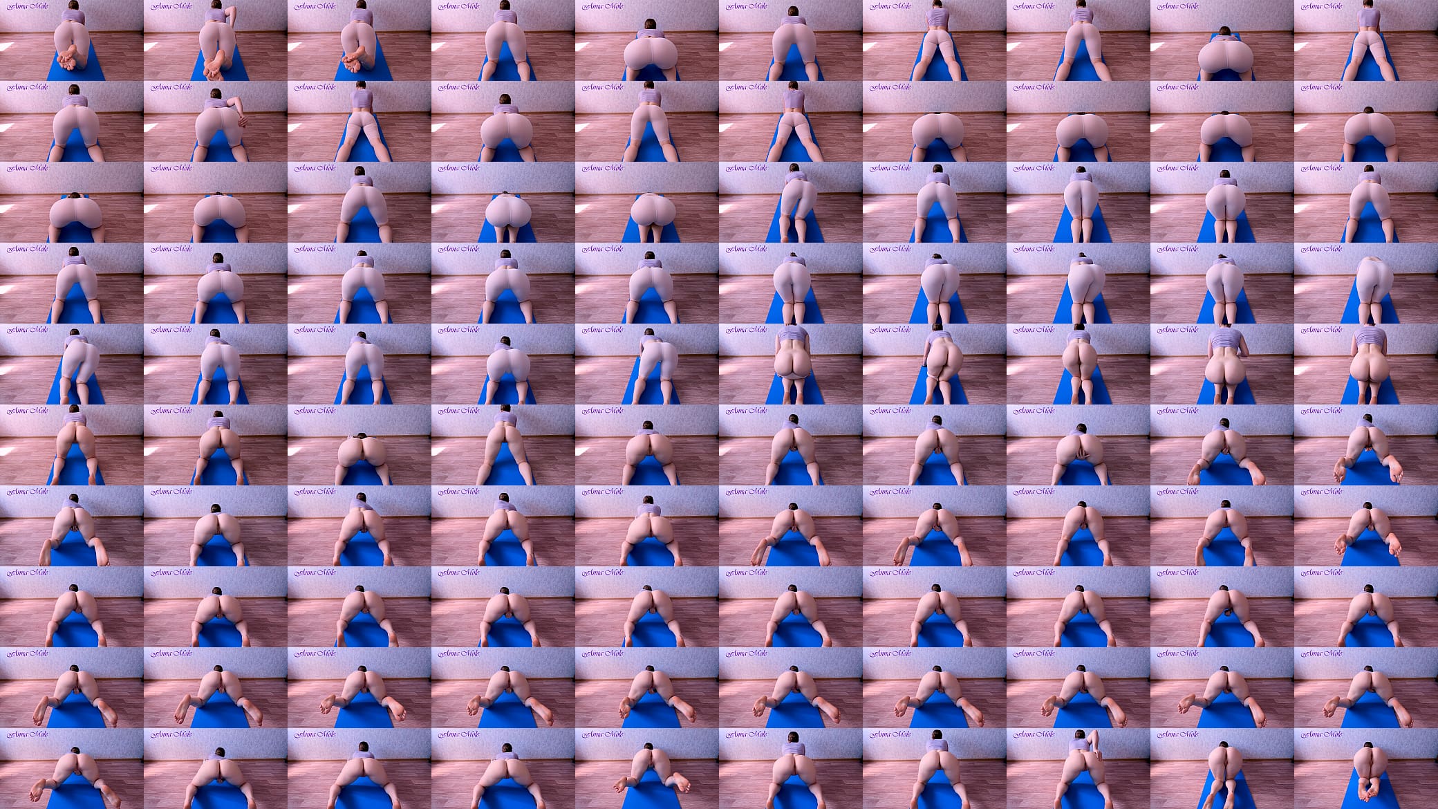 I did yoga for the ass and my pussy got very aroused, I had to cum right on the yoga mat. 预览图
