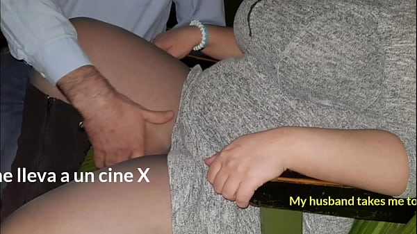 Download Video - Gangbang in an adult theater - I get fucked by several men in an X cinema in front of my husband - part 1
