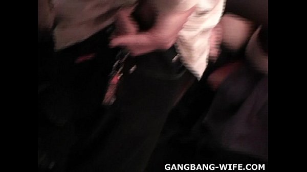 Cheating slut wives gangbanged by plenty of guys