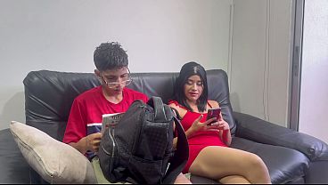 Nerd stepbrother ds to be a sex apprentice in order to fuck his little stepsister really hard.