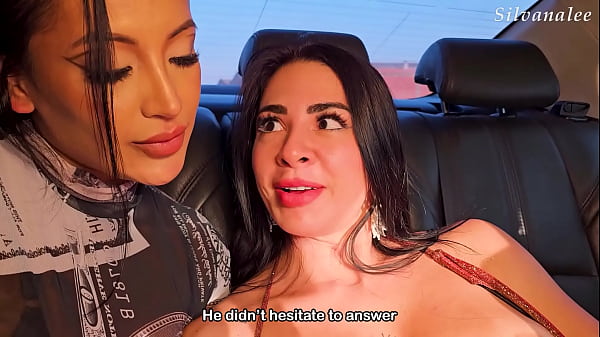 Driver has a threesome with Mariana Martix's ebony ass and busty MILF Silvana Lee