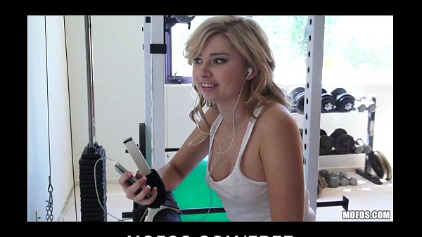 Stunning young blond babe Molly Bennett fucks roommate's big-dick
