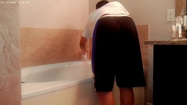 Generally tiding up the Bathroom Housechore work