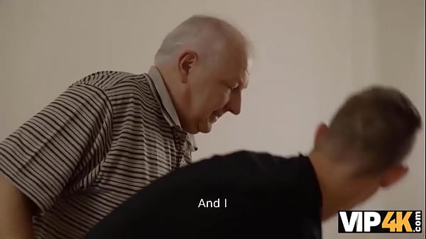 VIP4K. Tricky old guy has a nice twosome with naive daughter-in-law