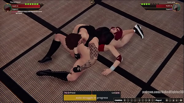 The Girlfriend VS Lord Jerle (Naked Fighter 3D) 3 min