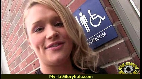Huge Tit Babe Deepthroats Gloryhole DIck 9