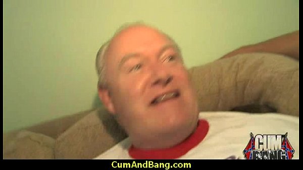 Ebony chick fucked hard in group sex action 17