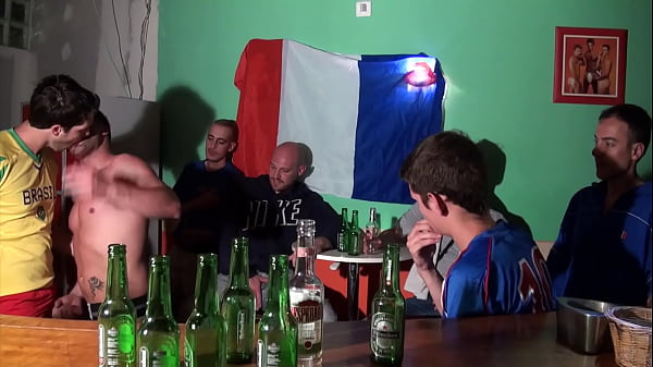 submussed in public bar wih team footballers