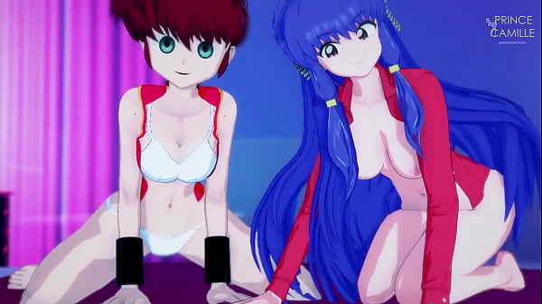 Anime Lesbian girls watch you masturbate and decide to join in