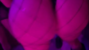 Hot milf with a big ass, has sex with a boy in the middle of the club.
