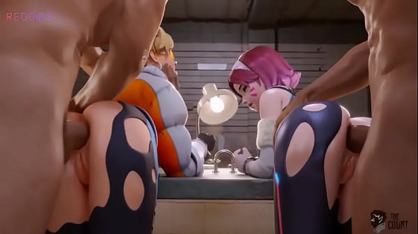 Dva and Tracer run overwatch