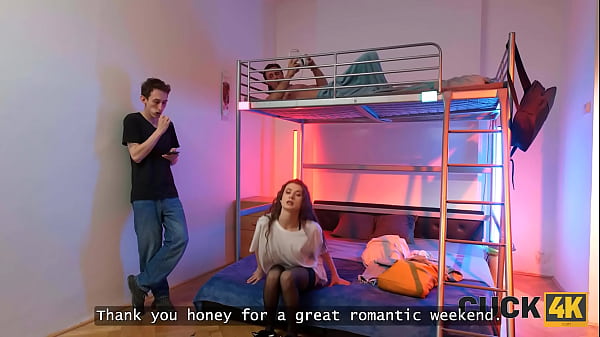 CUCK4K. My pussy got wet in the hostel... What happened after?