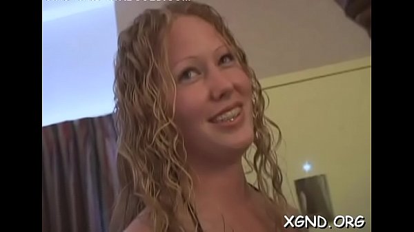 Voluptuous teen honey Bamby with big natural ti...