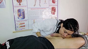 Download Video - A real nurse's blowjob&comma; surprised by the patient's erection