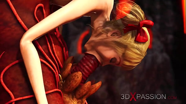 Devil plays with a super hot girl in hell