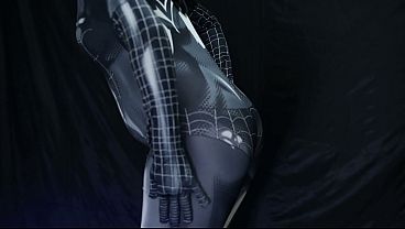 Asia wears a Spiderman costume and continues fucking