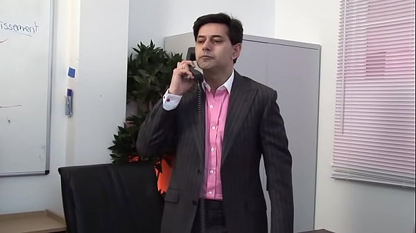 Stacey Saran And Chloe Delaure Fuck The Boss In The Office