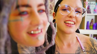Hot ATM & ATA Action with Tattooed Girl