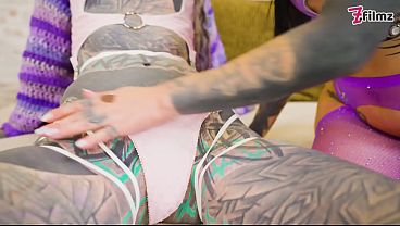Hot ATM & ATA Action with Tattooed Girl
