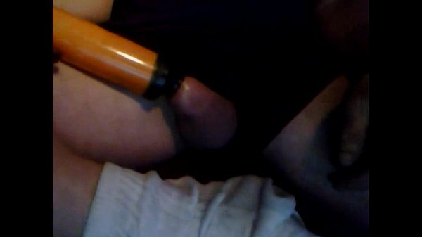 Playing with my penis pump