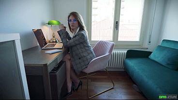 Alba - Brunette Secretary Bound gagged and kept in a secret room totally helpless struggling in her tight bondage EP