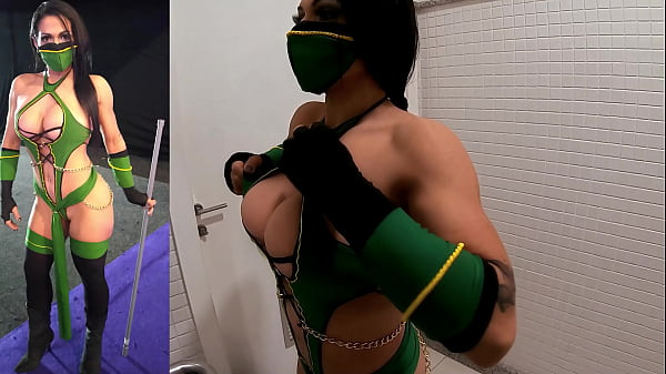 Download Video - Jade Cosplay sexy girl do Mortal Kombat fazendo putaria no banheiro p&uacute;blico no Halloween - Mr Matusalem