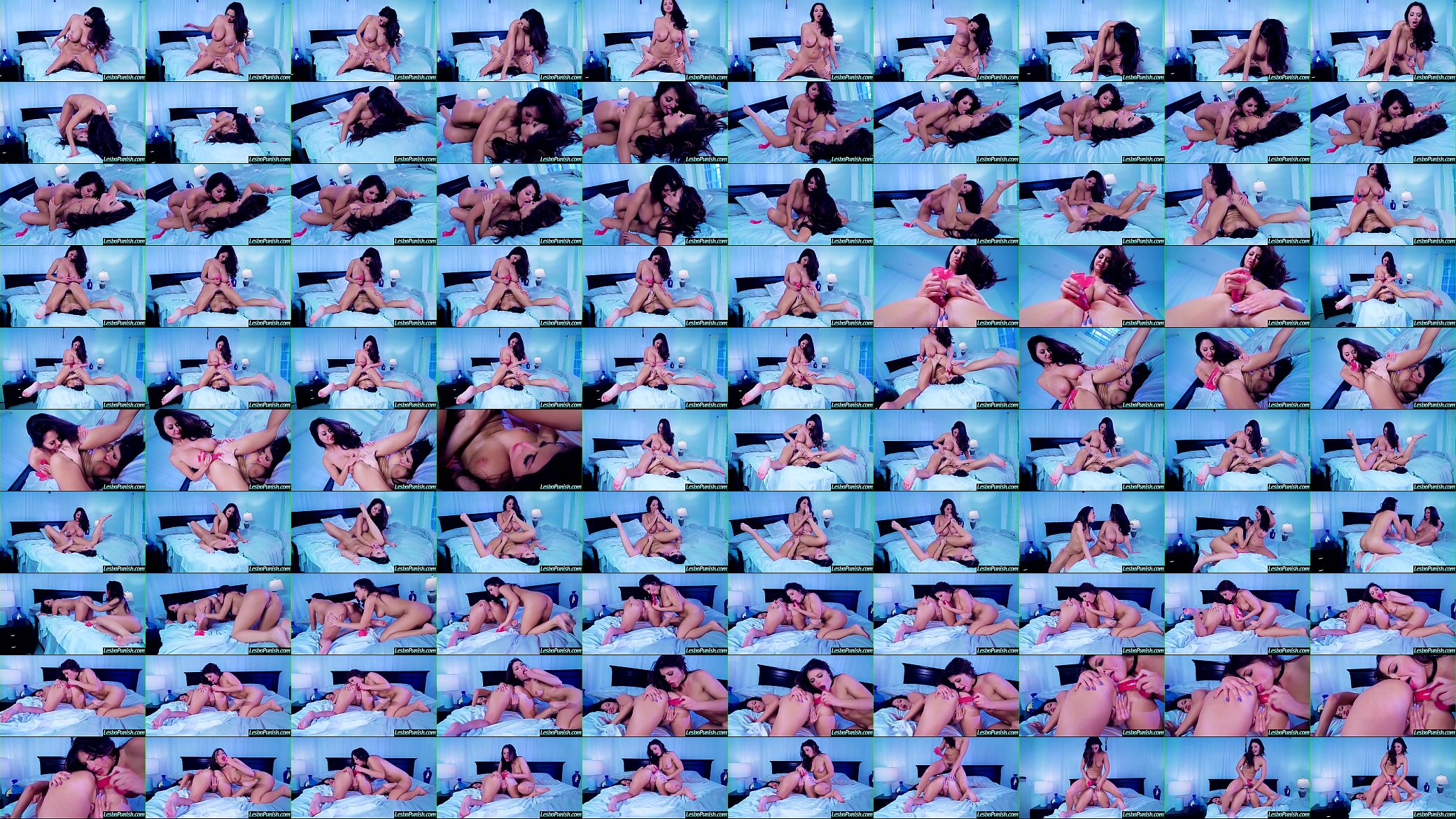 (Adriana Chechik &amp; Ava Addams) Girl On Girl On Tape In Hard Punish Lesbo Game clip-01 预览图