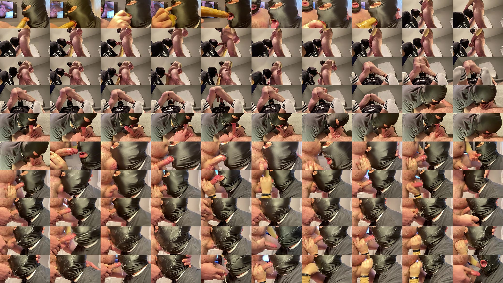 Faggot gets an epic throatfuck from alpha for Xmas 预览图