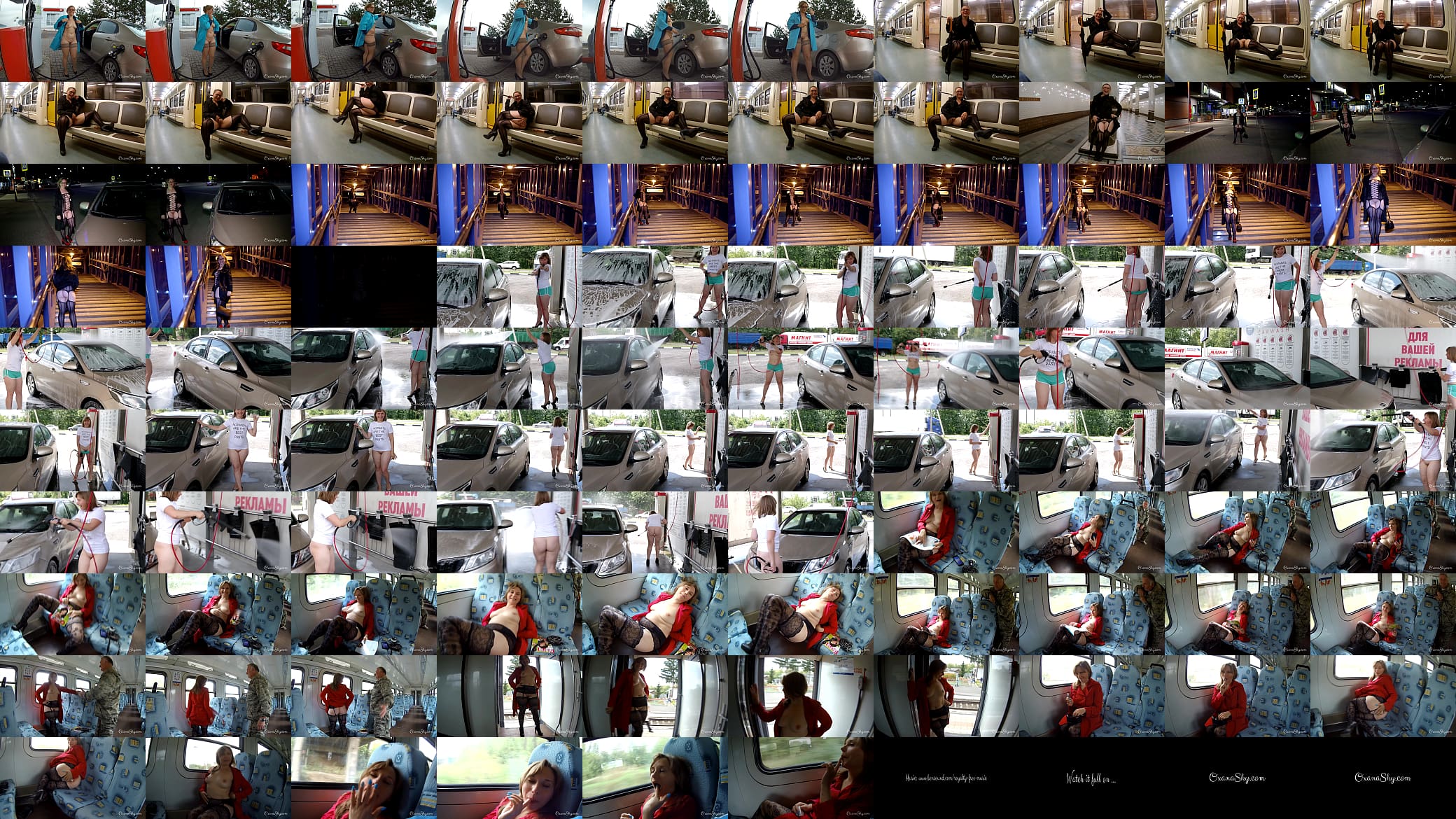 Flashing in a public transport and nude carwash 预览图