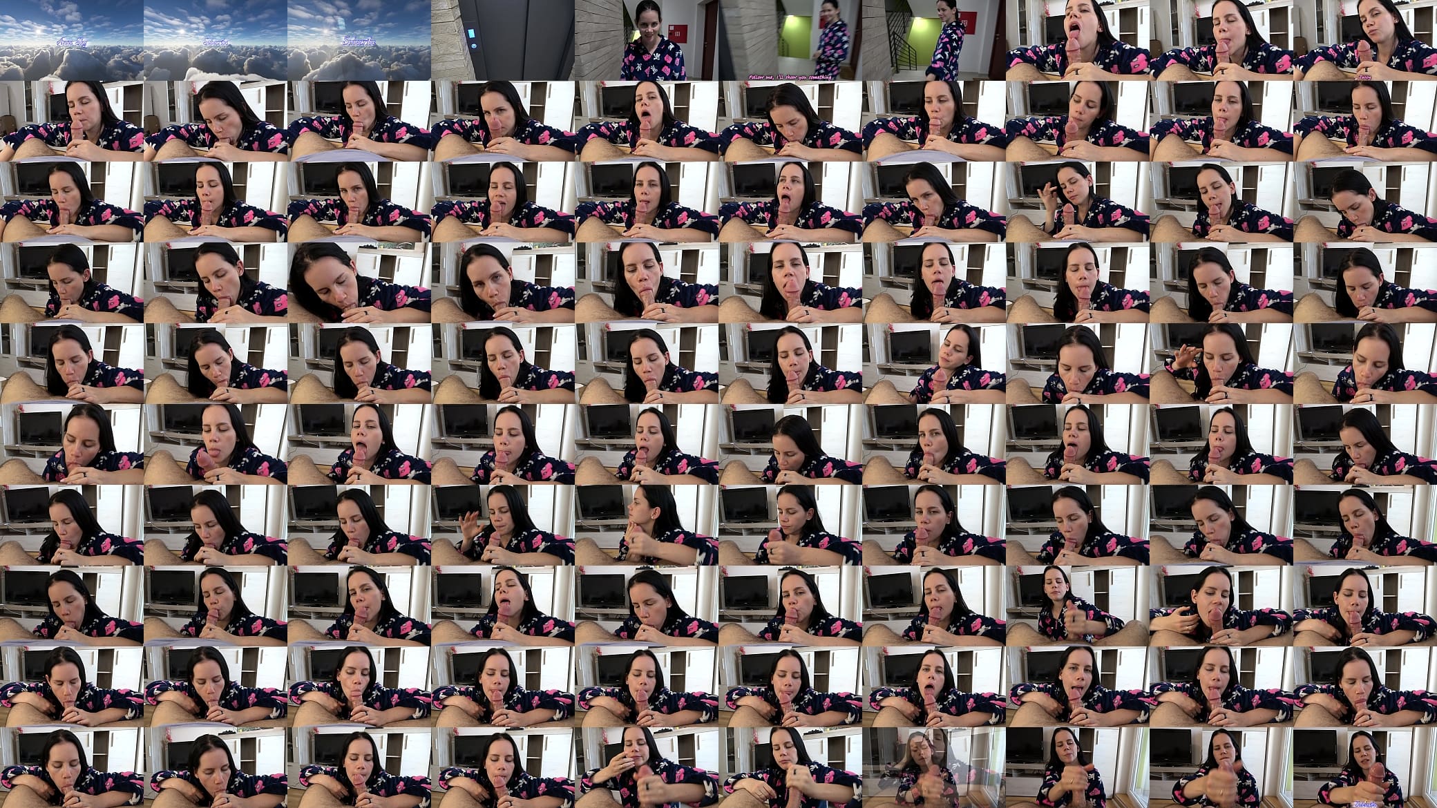 Neighbor Anna brought you to her house and gave you a hot blowjob 预览图