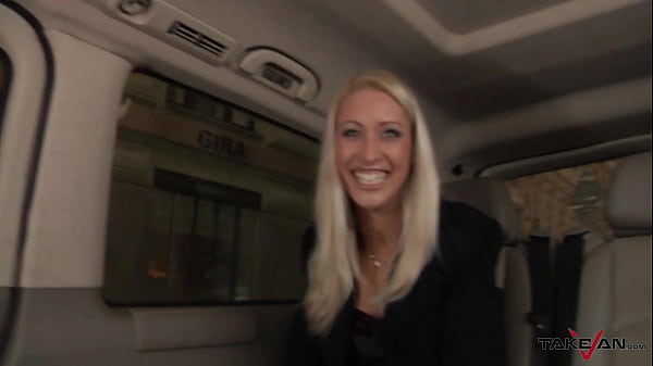 Van babe Uma Zex catch random dude from the street for backseat sex
